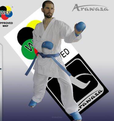 Protège pieds Karate ARAWAZA bleu ou rouge - WKF - Karate-gi.fr®